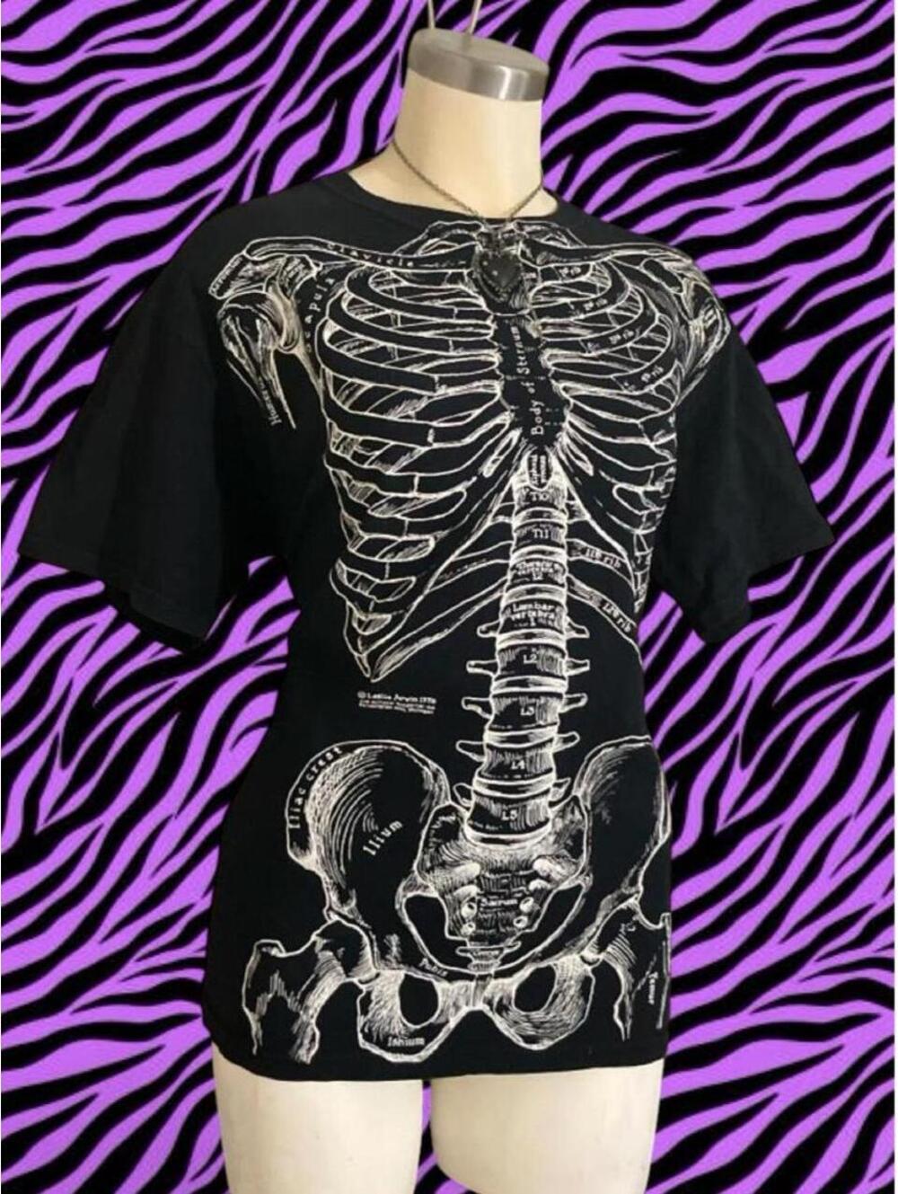 Genuine Unisex Y2k Vintage Leslie Arwin Print Anatomy graphic tee